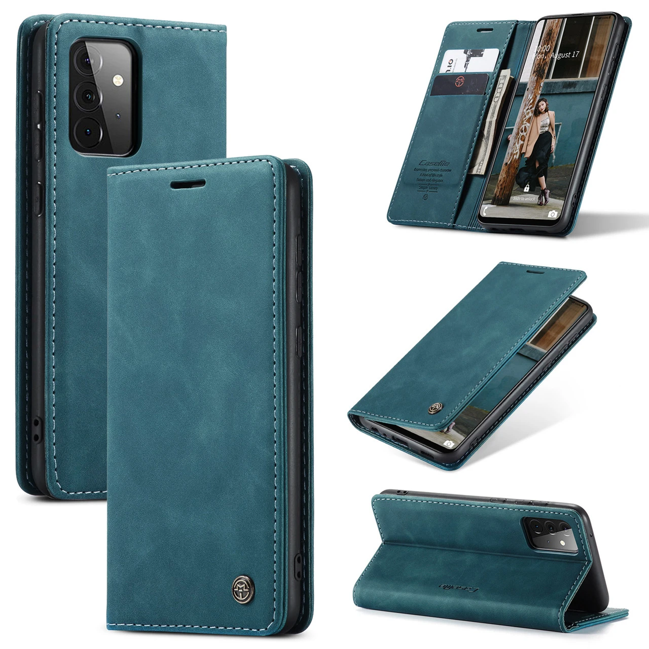 CaseMe Samsung Galaxy A72 4G 5G Classic Leather Case Cover A725 A726 1 CaseMe Samsung Galaxy A72 4G 5G Classic Leather Case Cover A725 A726