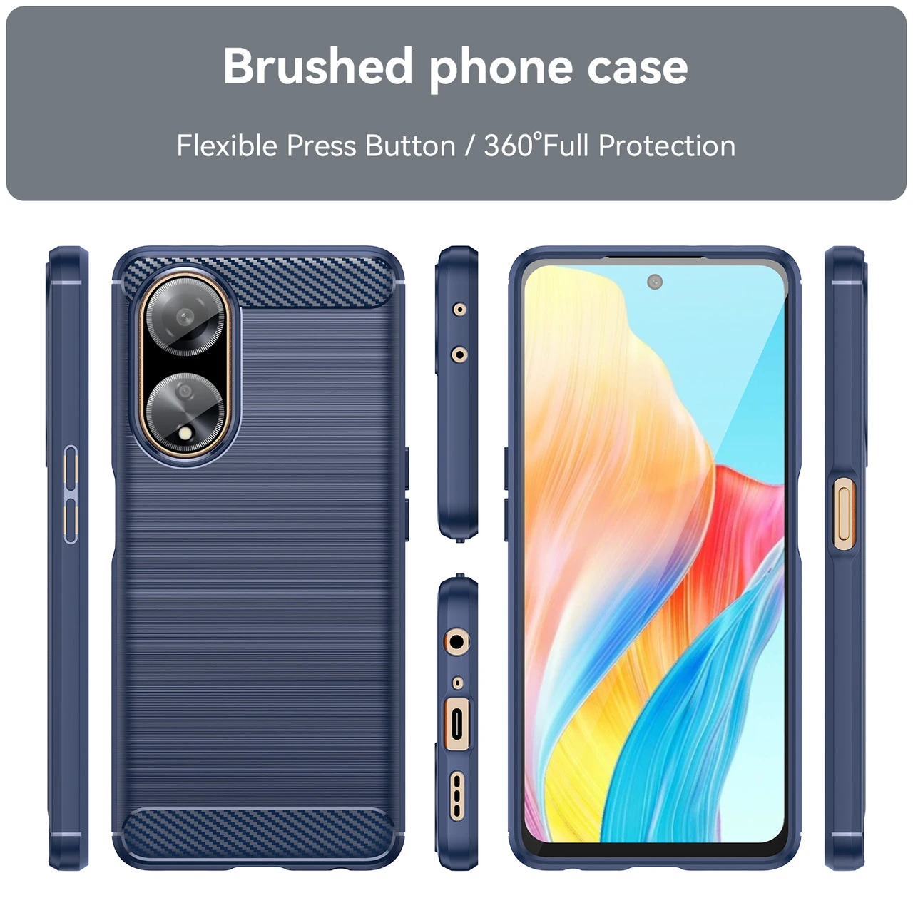Slim OPPO A98 5G Shockproof Soft Carbon Case Cover Skin 11 Slim OPPO A98 5G Shockproof Soft Carbon Case Cover Skin - Image 11