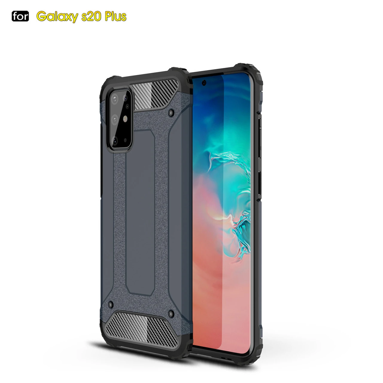 Shockproof Samsung Galaxy S20+ Plus Heavy Duty Tough Case Cover G985 4 Shockproof Samsung Galaxy S20+ Plus Heavy Duty Tough Case Cover G985 - Image 4