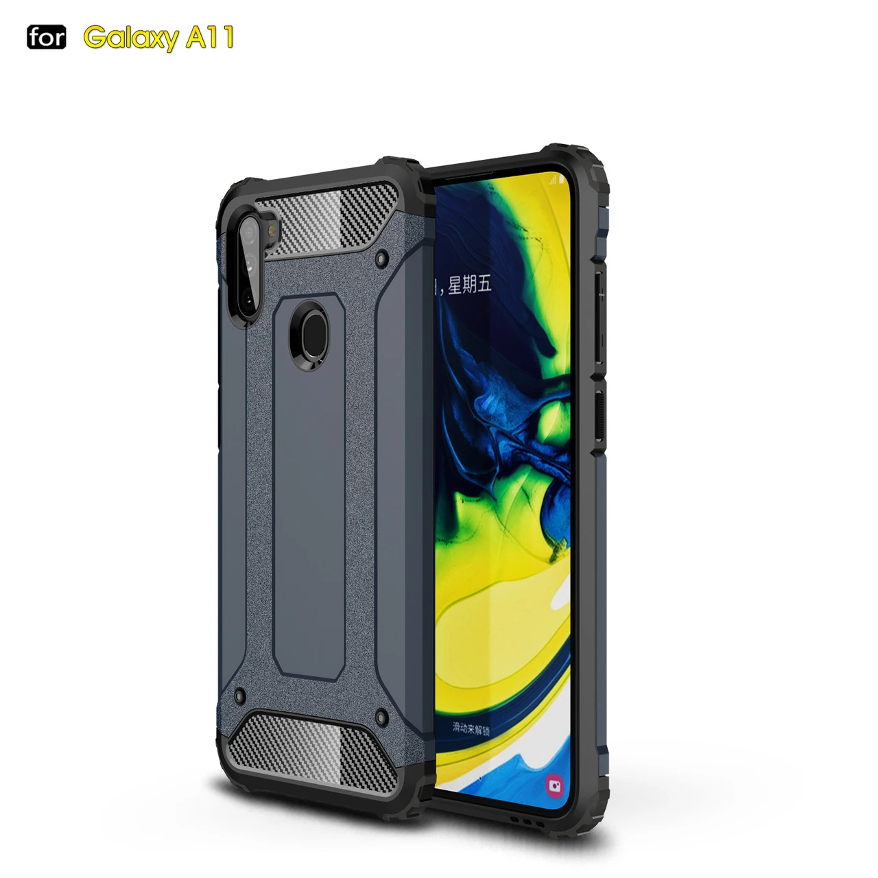 Shockproof Samsung Galaxy A11 2020 Heavy Duty Tough Case Cover A115 4 Shockproof Samsung Galaxy A11 2020 Heavy Duty Tough Case Cover A115 - Image 4