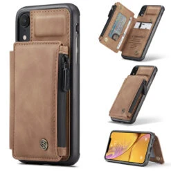 CaseMe Shockproof IPhone XR PU Leather Case Cover Zipper Wallet Apple -Deals MyCaseCovers Store dbced2f3 dc4d 494e 954c 34fd8d06f792 99165.1606307106.1280.1280