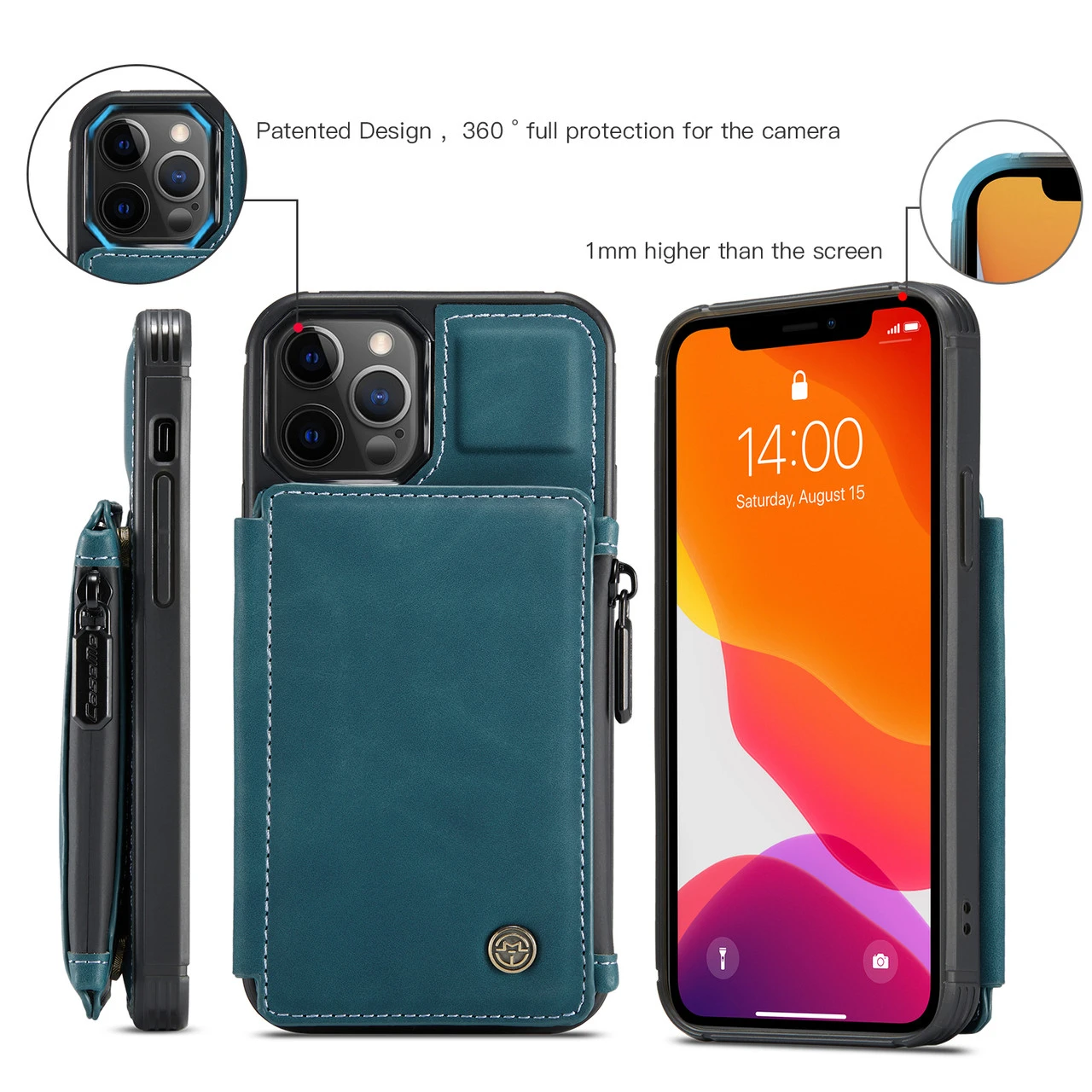 CaseMe Shockproof IPhone 12 Pro Max PU Leather Case Cover Wallet Apple 9 CaseMe Shockproof IPhone 12 Pro Max PU Leather Case Cover Wallet Apple - Image 9