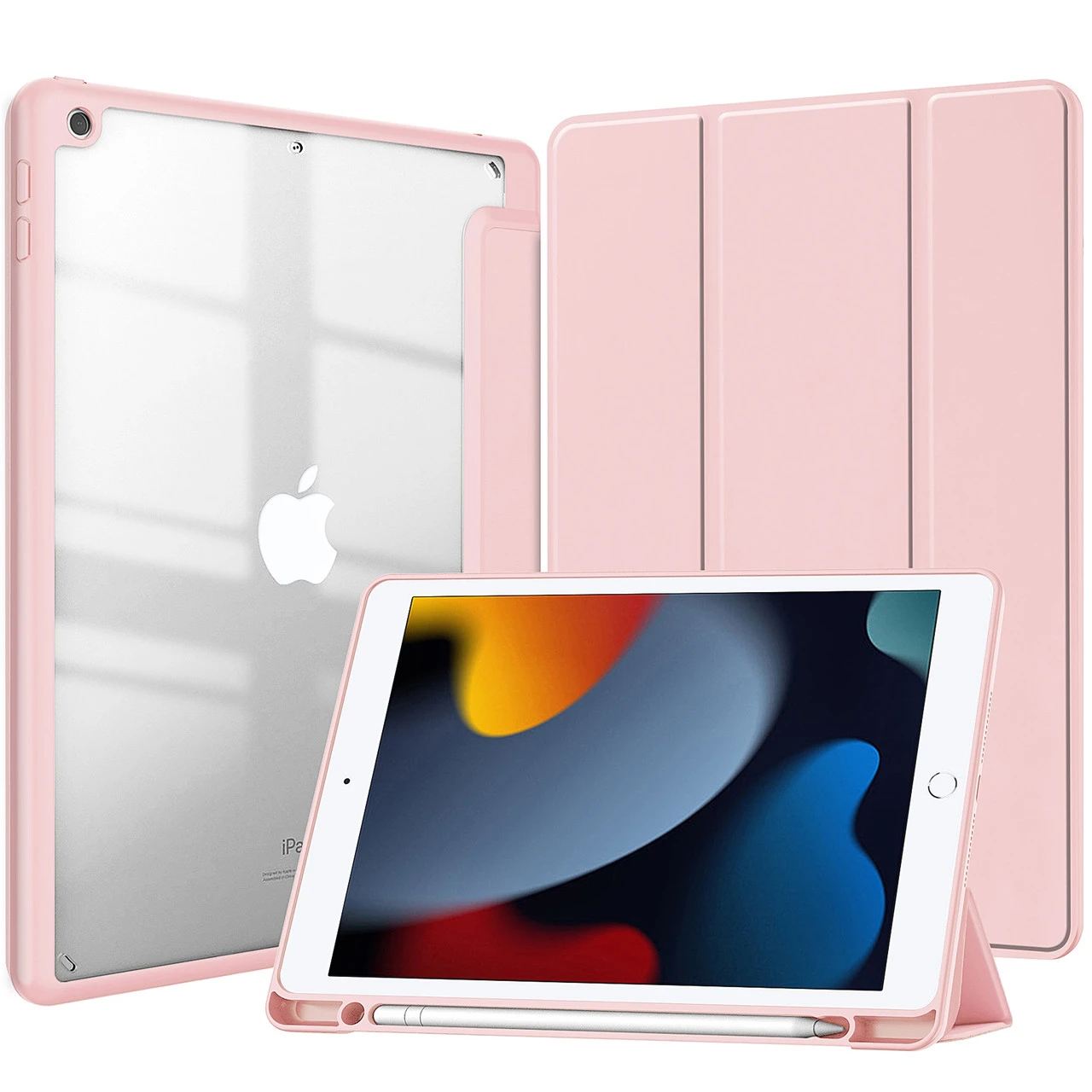 IPad 10.2" 2021 9th Gen Case Cover Clear Back Pencil Holder Apple 5 IPad 10.2" 2021 9th Gen Case Cover Clear Back Pencil Holder Apple - Image 5