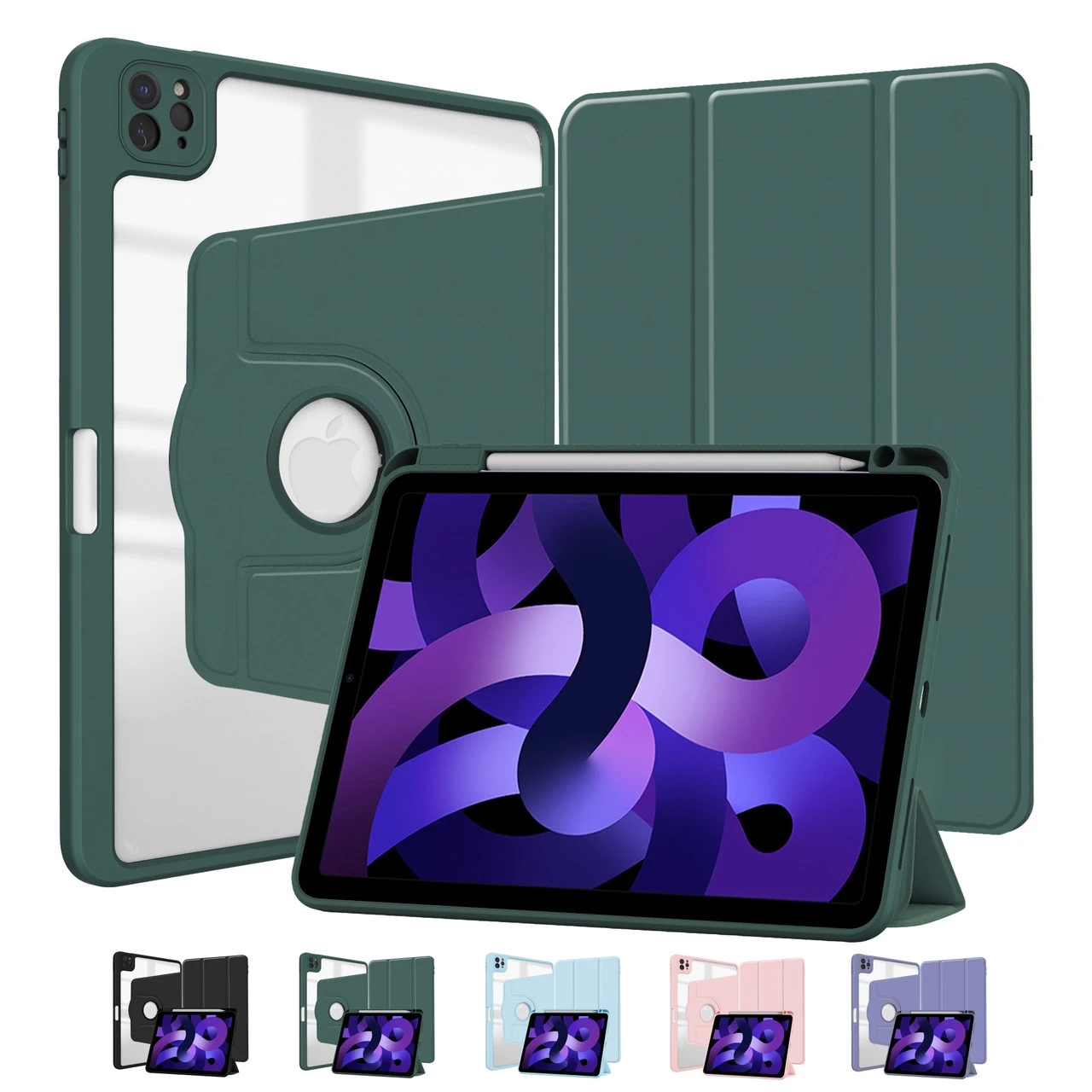 IPad Air 4 10.9" (2020) 360 Rotate Case Cover Pencil Holder Apple Air4 1 IPad Air 4 10.9" (2020) 360 Rotate Case Cover Pencil Holder Apple Air4