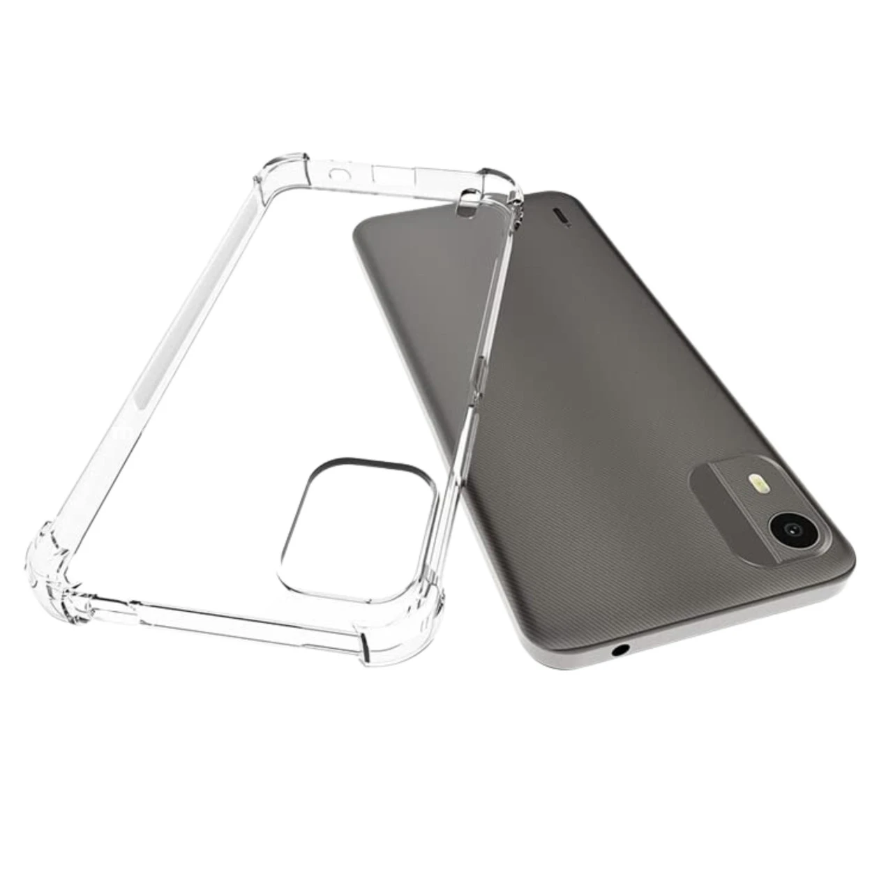 Nokia C12 4G Clear Mobile Phone Case Shockproof Cover Bumper 5 Nokia C12 4G Clear Mobile Phone Case Shockproof Cover Bumper - Image 5