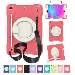 Kids Shockproof Strap IPad Air 2 Apple Case Cover Ring Heavy Duty