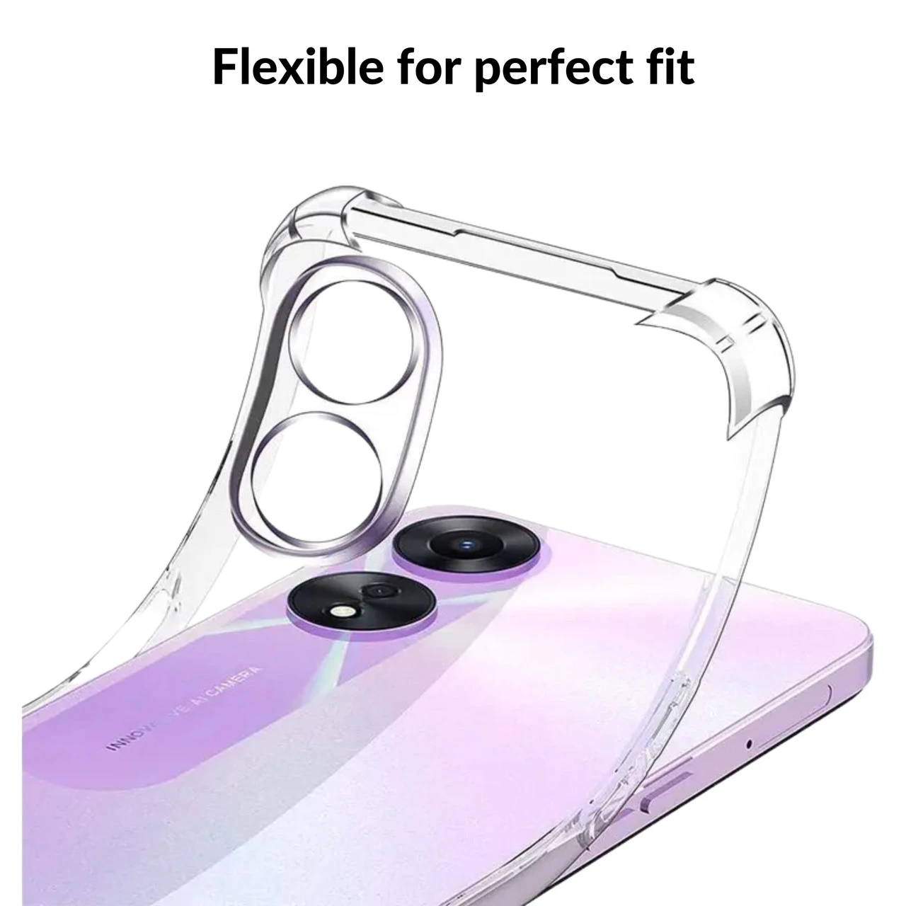 OPPO A78 4G Clear Mobile Phone Case Shockproof Cover Bumper 4 OPPO A78 4G Clear Mobile Phone Case Shockproof Cover Bumper - Image 4