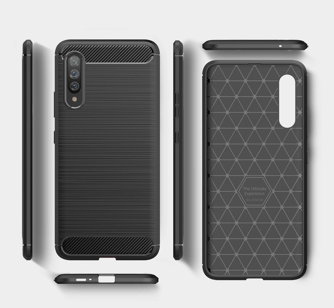 Slim Samsung Galaxy A90 5G Carbon Fibre Soft Carbon Case Cover A908 4 Slim Samsung Galaxy A90 5G Carbon Fibre Soft Carbon Case Cover A908 - Image 4