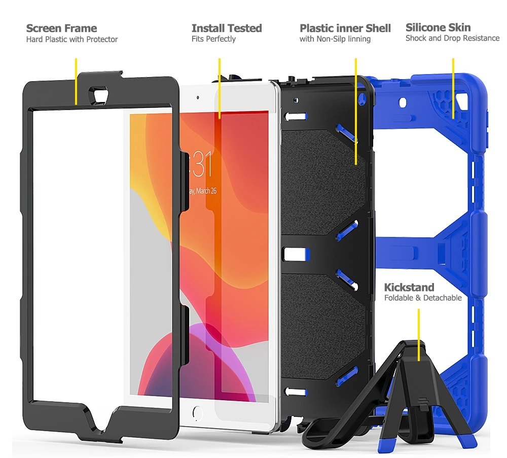 Heavy Duty IPad Pro 12.9 2020 4th Gen Kids Case Cover Apple Shockproof 5 Heavy Duty IPad Pro 12.9 2020 4th Gen Kids Case Cover Apple Shockproof - Image 5