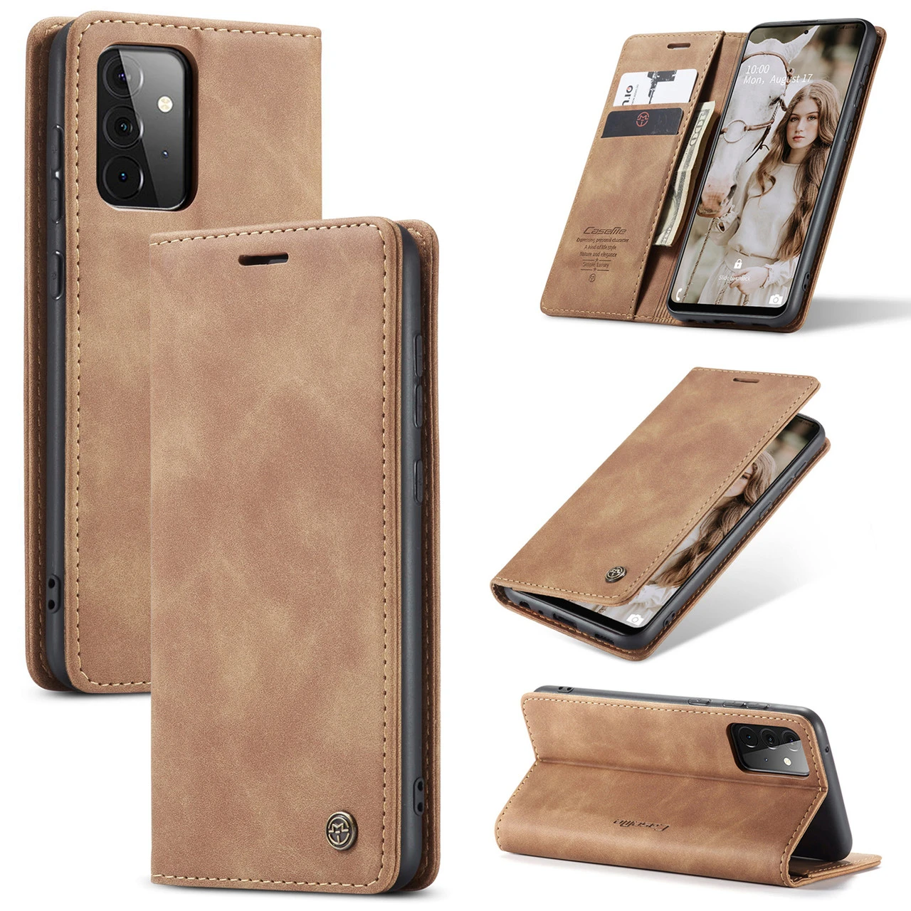 CaseMe Samsung Galaxy A72 4G 5G Classic Leather Case Cover A725 A726 5 CaseMe Samsung Galaxy A72 4G 5G Classic Leather Case Cover A725 A726 - Image 5