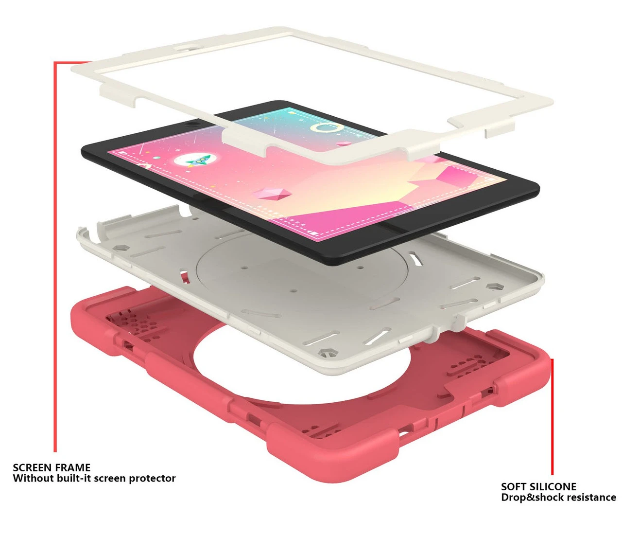 Kids Shockproof Strap IPad Air 2 Apple Case Cover Ring Heavy Duty 13 Kids Shockproof Strap IPad Air 2 Apple Case Cover Ring Heavy Duty - Image 13