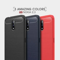 Slim Case For Nokia 2.3 Carbon Fibre Soft Cover -Deals MyCaseCovers Store f3 02761.1594173597.1280.1280