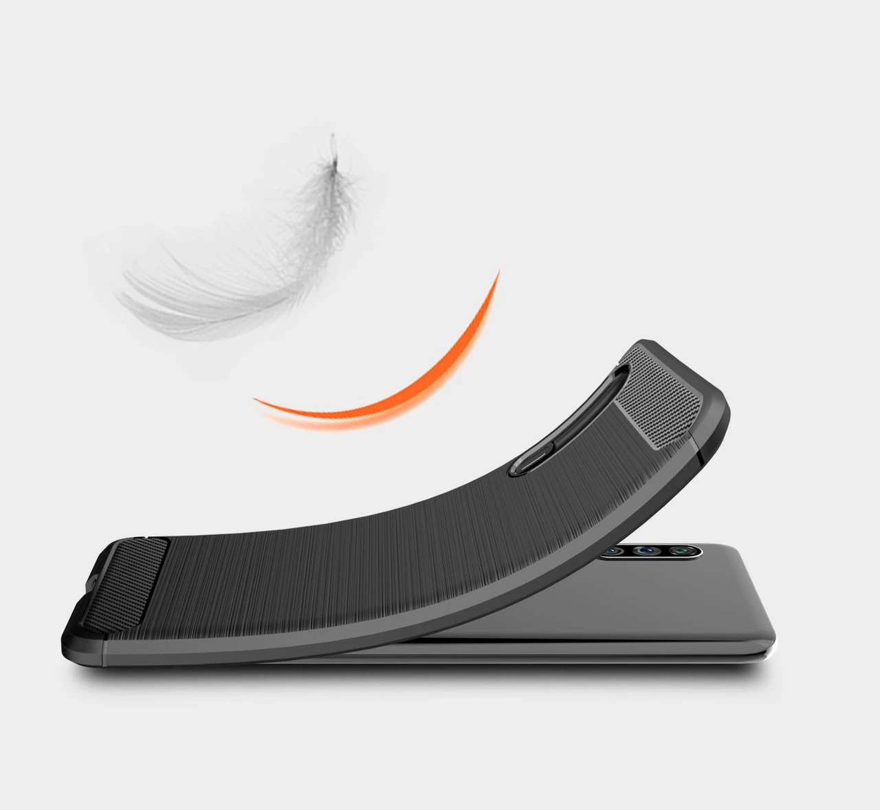 Slim Samsung Galaxy A90 5G Carbon Fibre Soft Carbon Case Cover A908 5 Slim Samsung Galaxy A90 5G Carbon Fibre Soft Carbon Case Cover A908 - Image 5