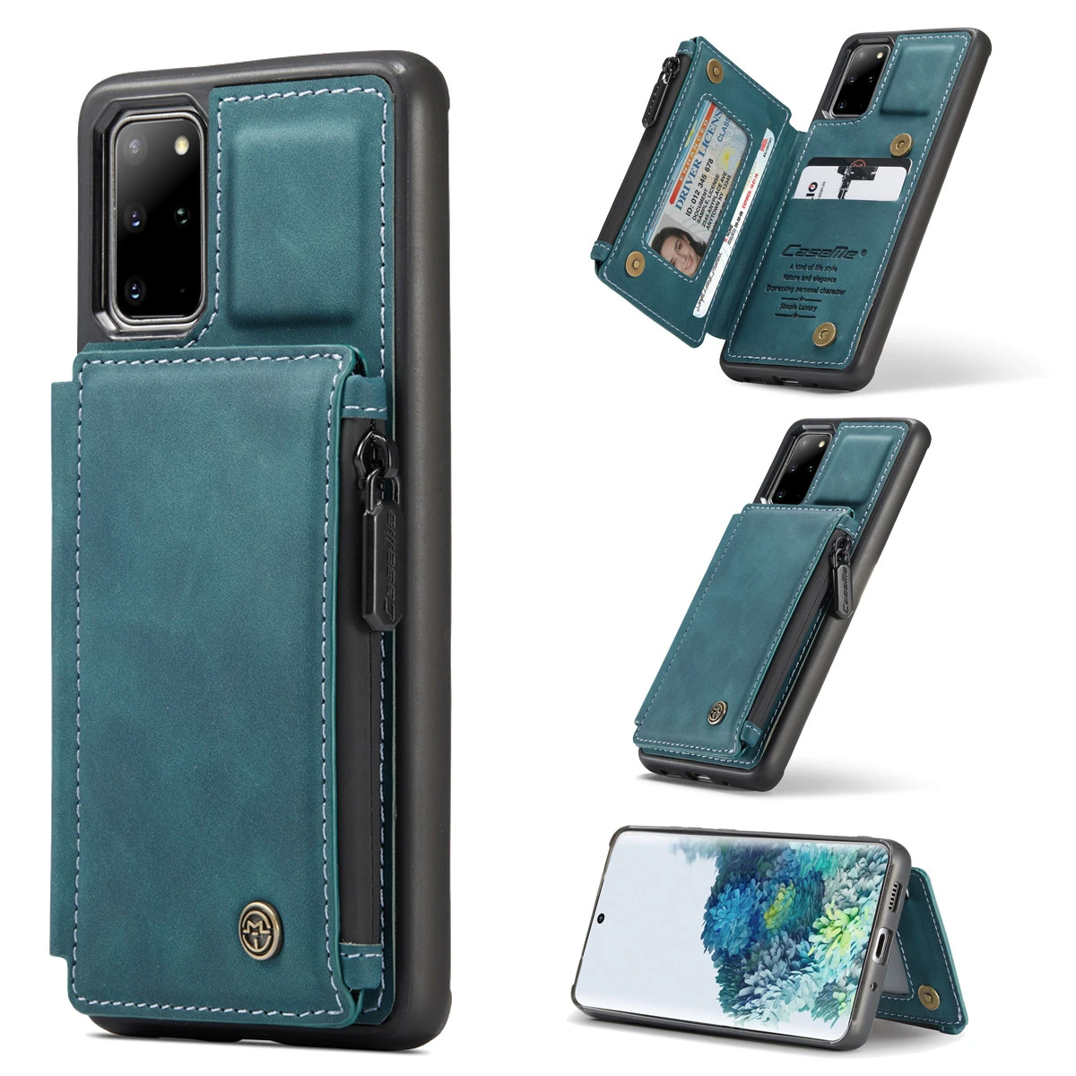 CaseMe Shockproof Samsung Galaxy S20+ Plus Leather Case Cover Wallet 1 CaseMe Shockproof Samsung Galaxy S20+ Plus Leather Case Cover Wallet