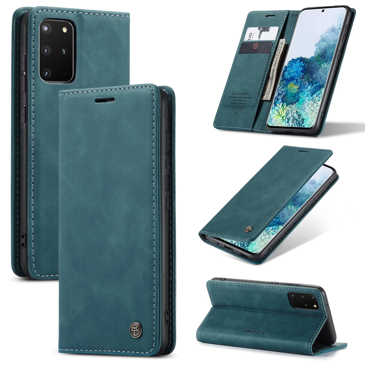 CaseMe Samsung Galaxy S20+ Plus Classic Leather Folio Case Cover G985 1 CaseMe Samsung Galaxy S20+ Plus Classic Leather Folio Case Cover G985
