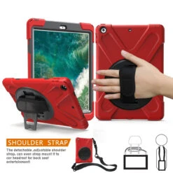 Heavy Duty Hand Strap IPad 2 3 4 Apple Shockproof Tough Case Cover -Deals MyCaseCovers Store rd 22274.1538908714.1280.1280