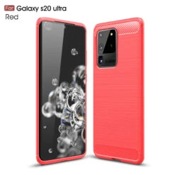 Slim Samsung Galaxy S20 Ultra Carbon Fibre Soft Carbon Case Cover G988 14 Slim Samsung Galaxy S20 Ultra Carbon Fibre Soft Carbon Case Cover G988 -Deals MyCaseCovers Store red 08240.1591770201.1280.1280