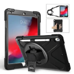 Heavy Duty Strap IPad Air 3 10.5" 2019 Apple Shockproof Case Cover 3rd 22 Heavy Duty Strap IPad Air 3 10.5" 2019 Apple Shockproof Case Cover 3rd -Deals MyCaseCovers Store sku bk 69115.1596678776.1280.1280